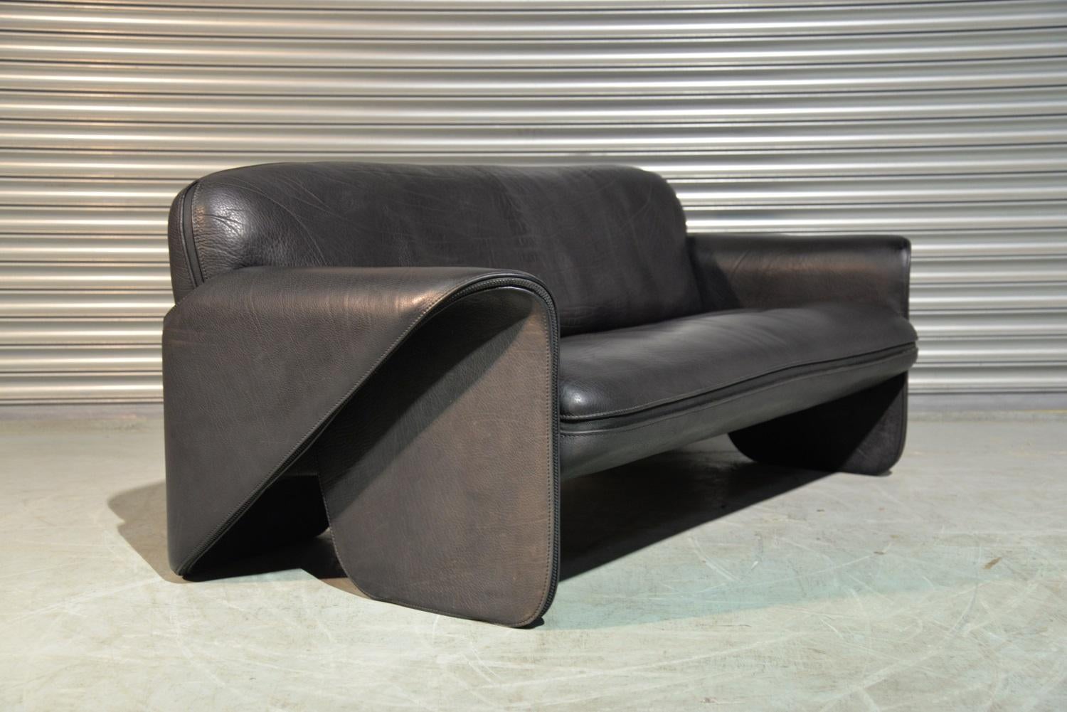 Vintage de Sede 'DS 125' Leather Sofa Designed by Gerd Lange, Switzerland 1978 2