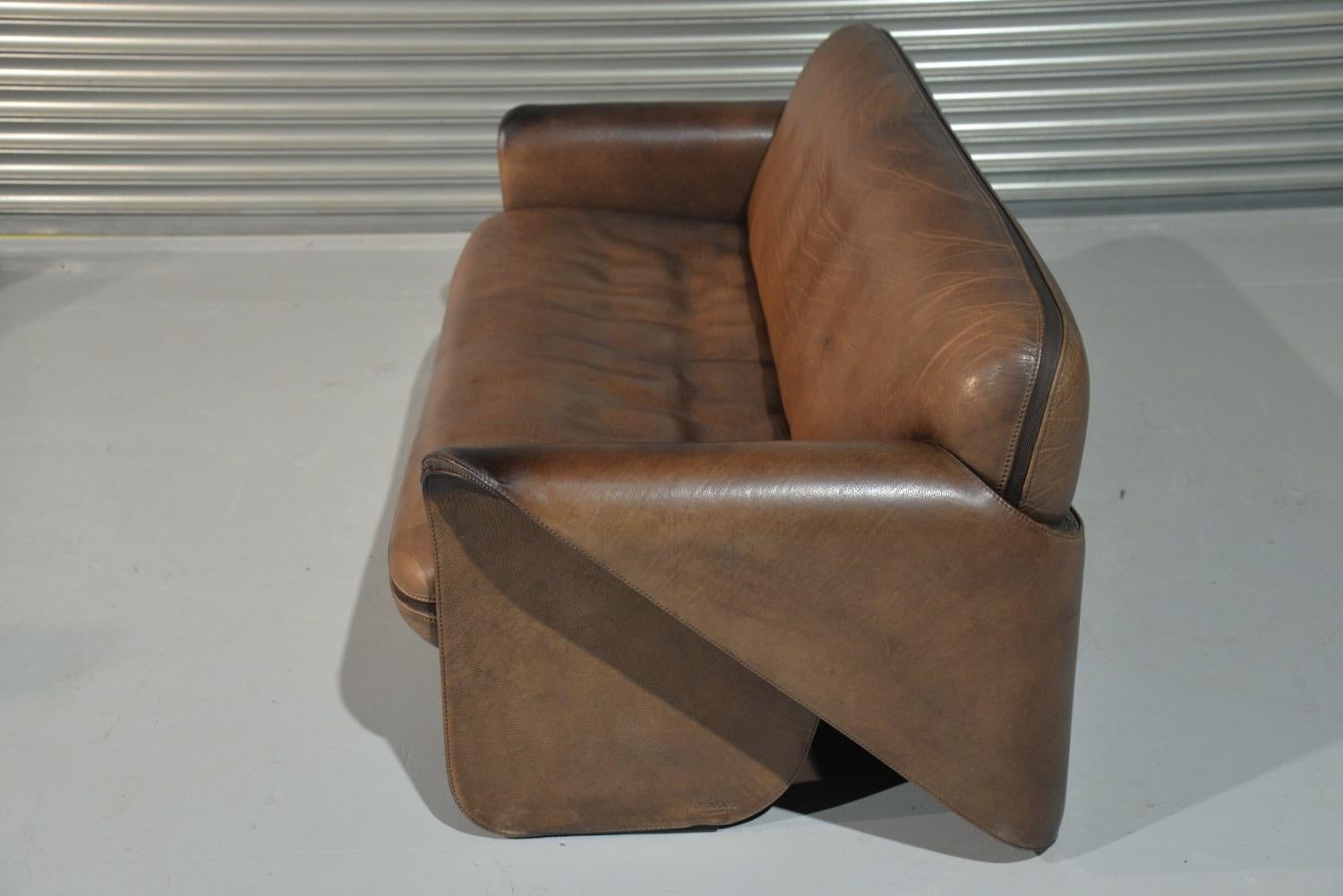 Leather Vintage De Sede 'DS 125' Sofa Designed by Gerd Lange, Switzerland 1978