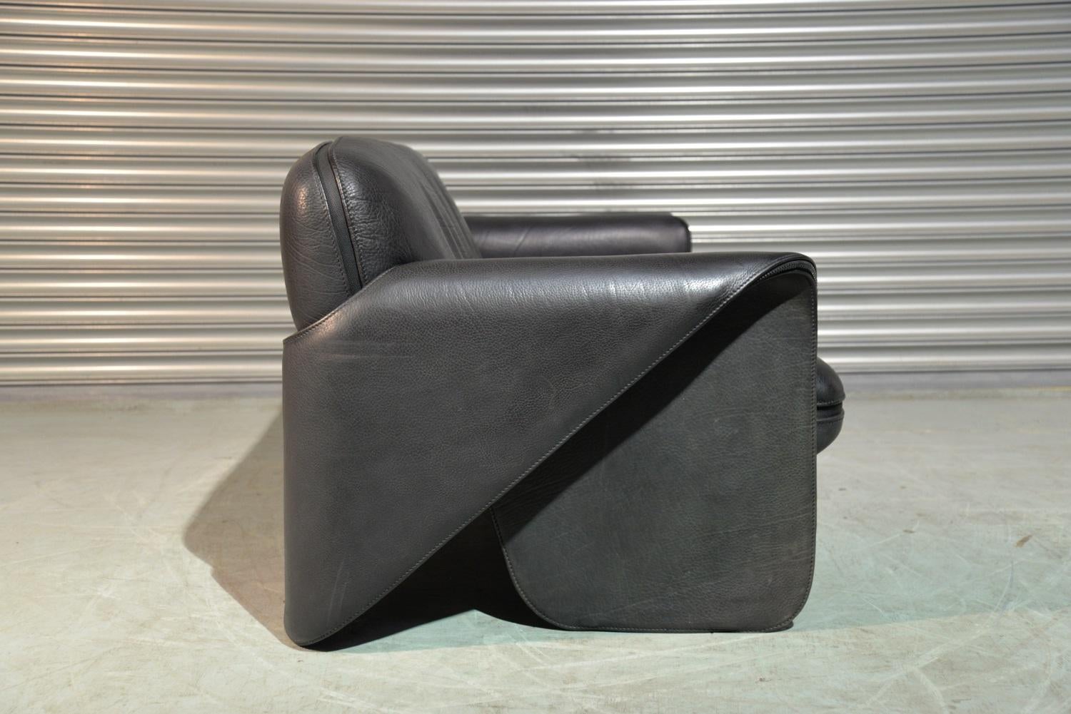 Late 20th Century Vintage de Sede 'DS 125' Leather Sofa Designed by Gerd Lange, Switzerland 1978