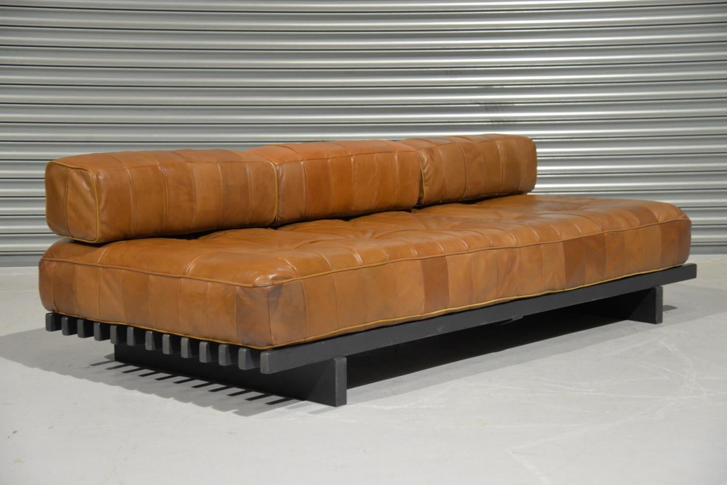 Vintage De Sede DS 80 Leather Patchwork Daybed, Switzerland, 1960s For Sale 2