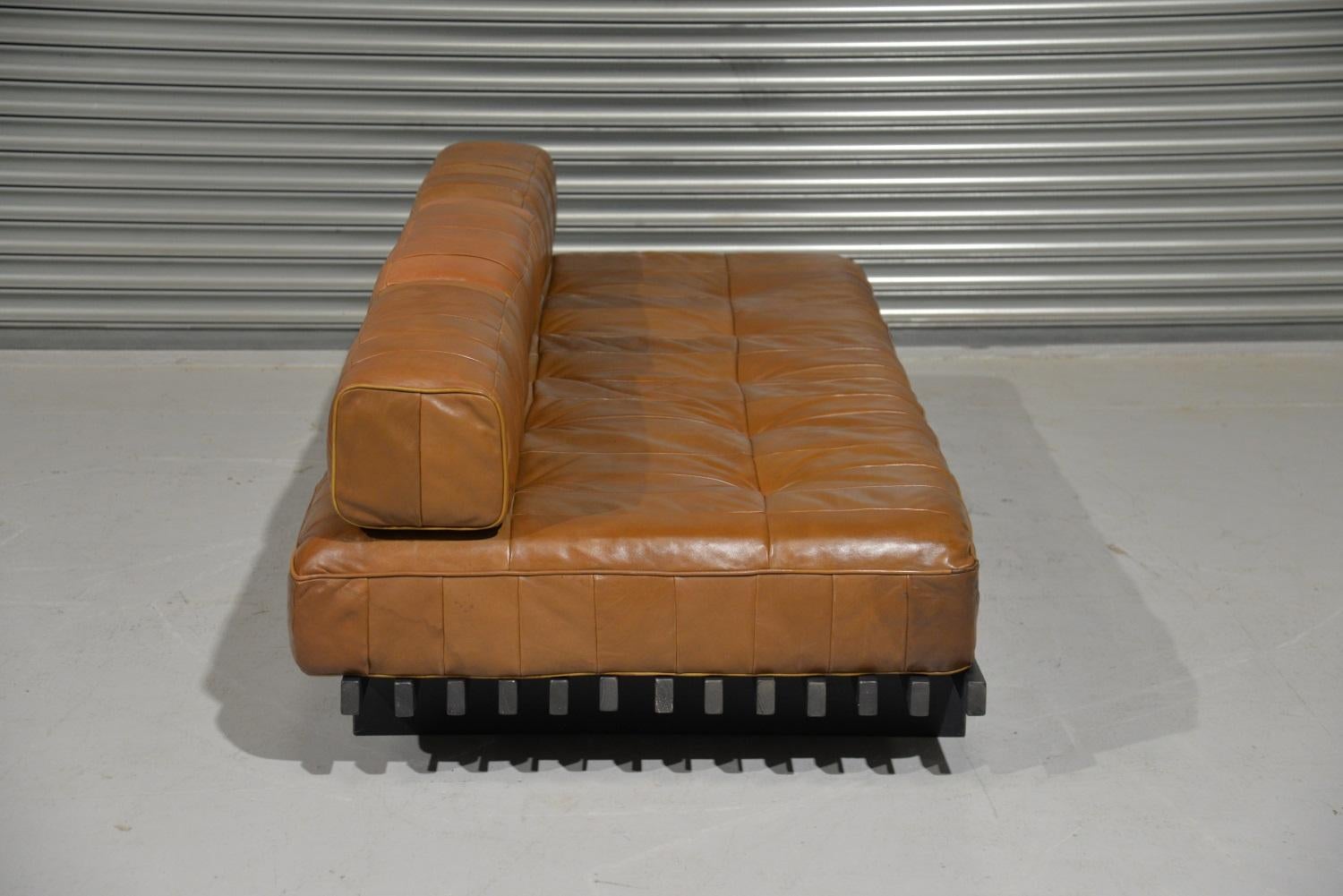 20th Century Vintage De Sede DS 80 Leather Patchwork Daybed, Switzerland, 1960s For Sale