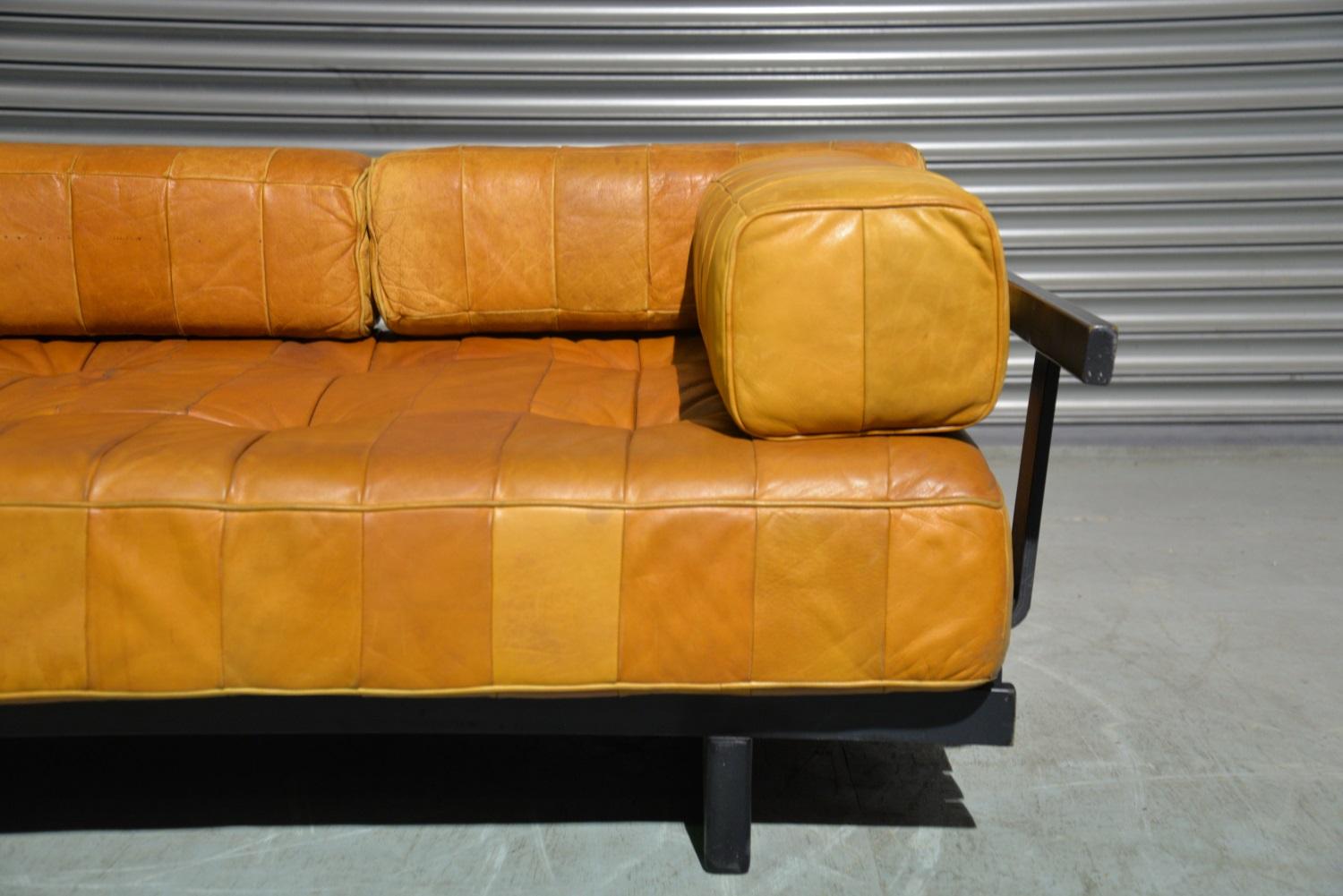 Vintage De Sede Ds 80 Patchwork Leather Daybed, Switzerland 1960s For Sale 6
