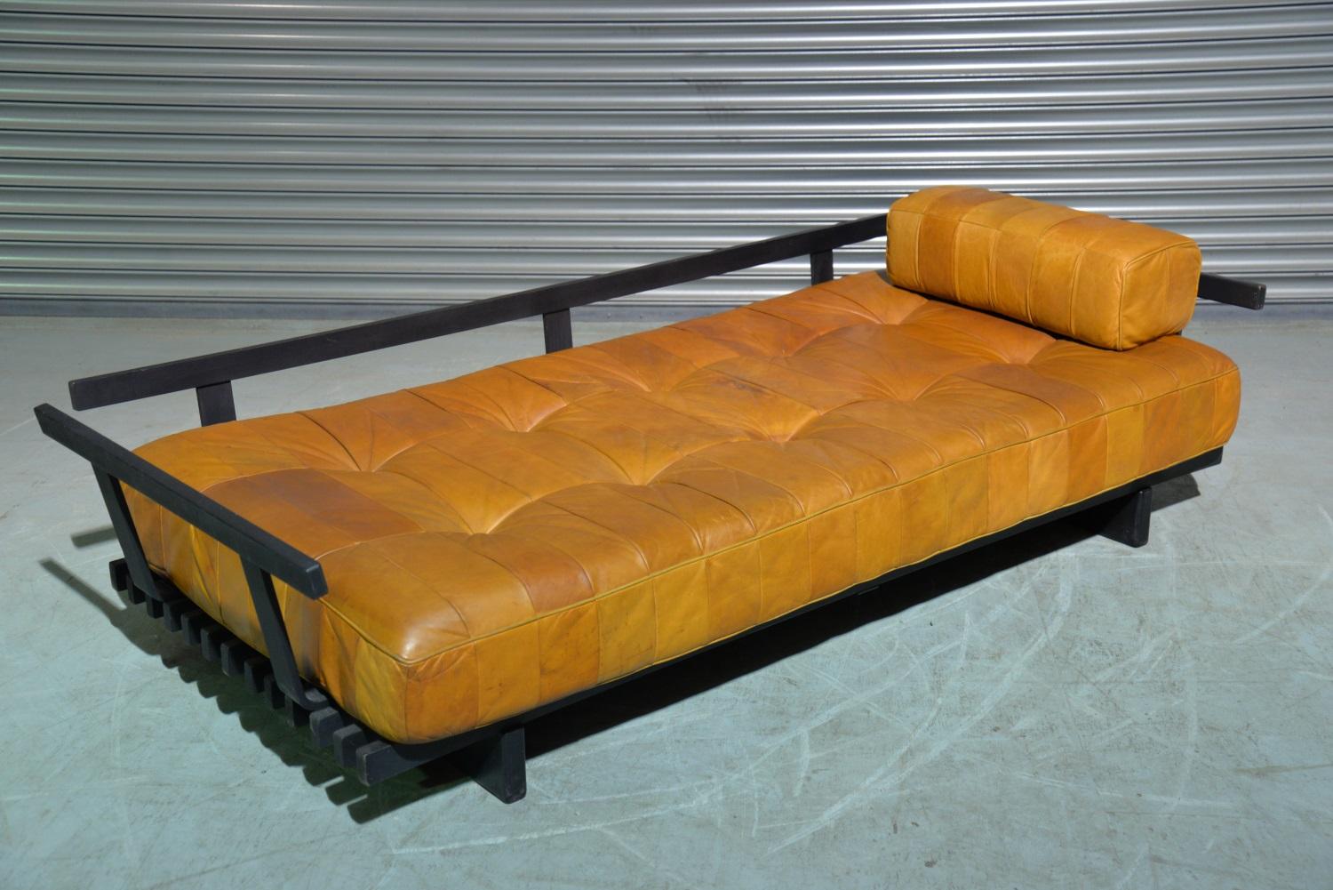 Vintage De Sede Ds 80 Patchwork Leather Daybed, Switzerland 1960s For Sale 8