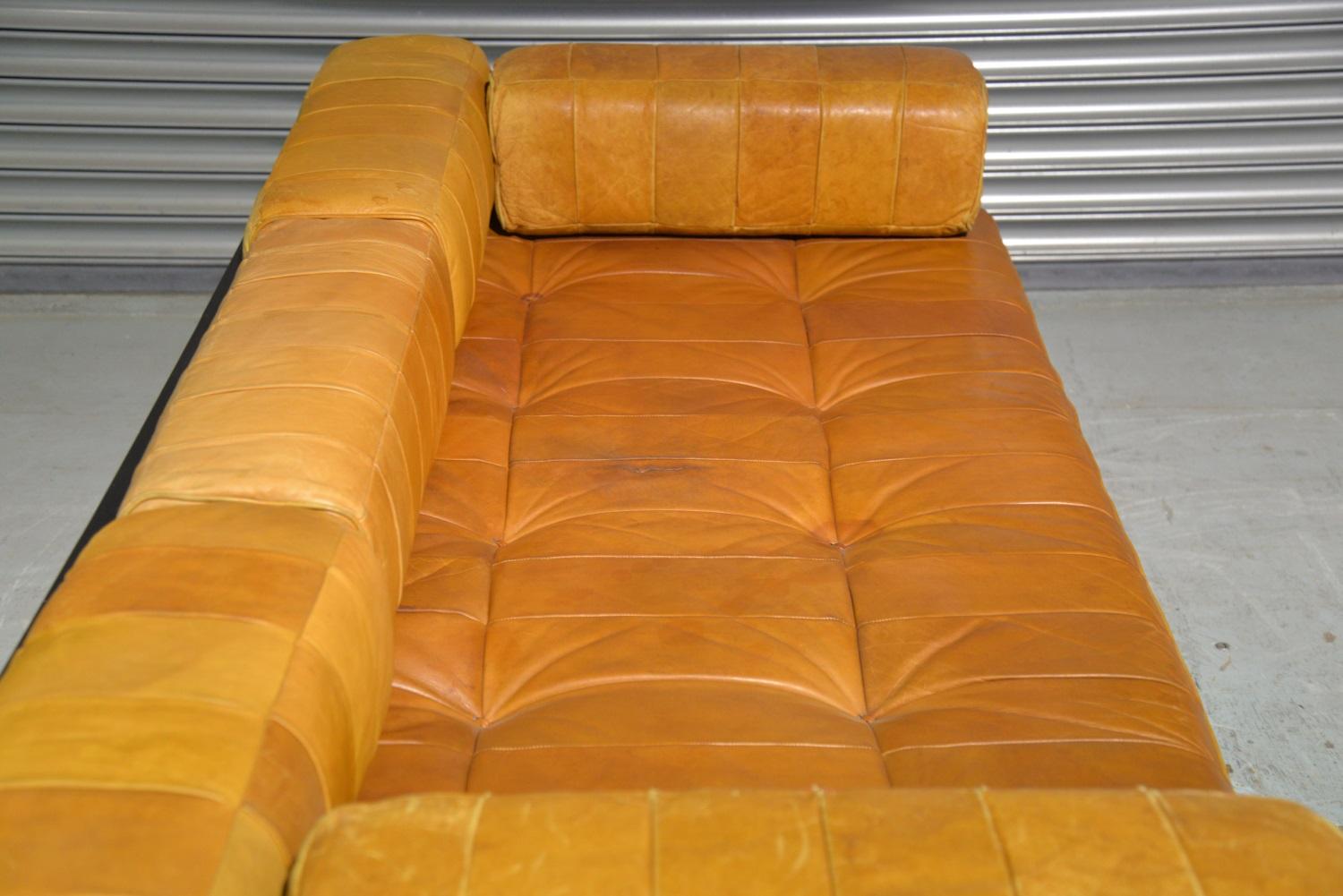 Vintage De Sede Ds 80 Patchwork Leather Daybed, Switzerland 1960s For Sale 11