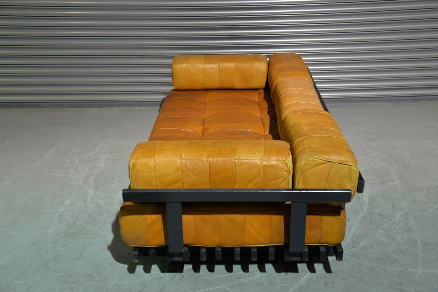 Vintage De Sede Ds 80 Patchwork Leather Daybed, Switzerland 1960s For Sale 2