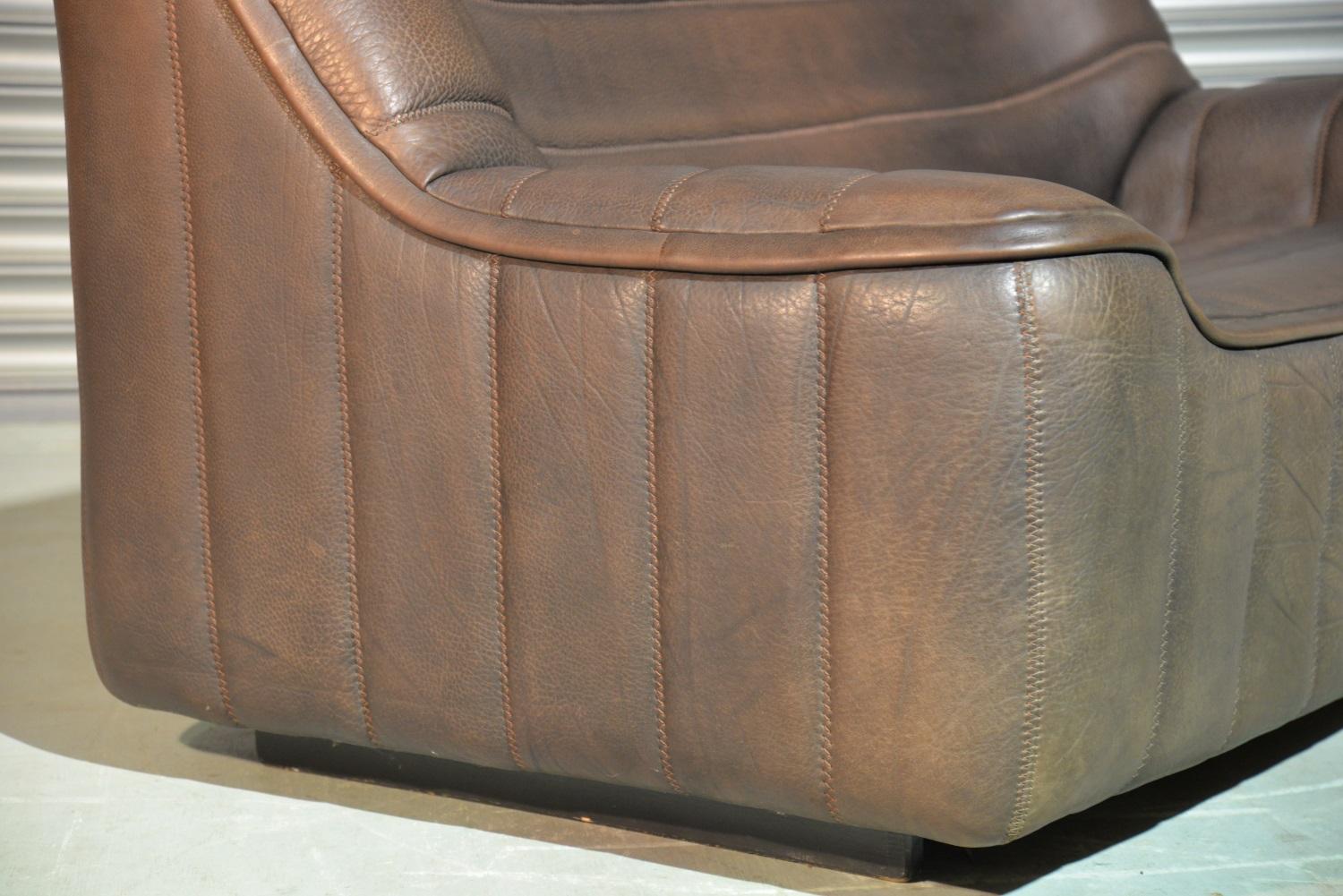 Vintage De Sede DS 84 Leather Sofa, Switzerland 1970s 5