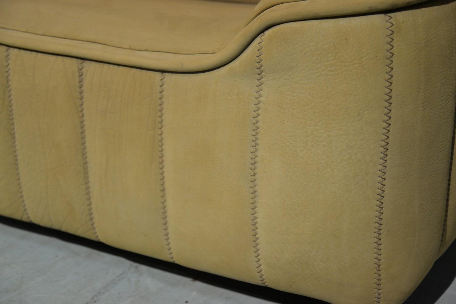 Vintage De Sede DS 84 Leather Sofa, Switzerland 1970s For Sale 7