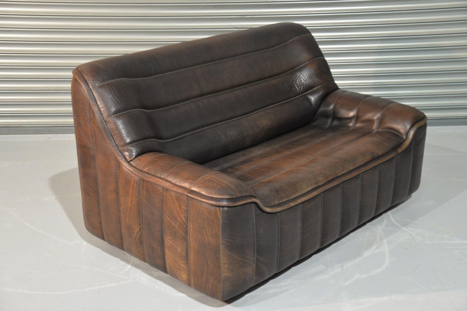 Vintage De Sede DS 84 Ledersofas, Schweiz 1970er Jahre im Angebot 6