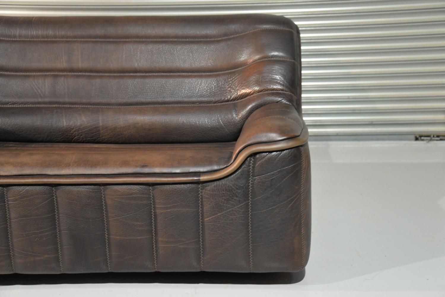 Vintage De Sede DS 84 Leather Sofas, Switzerland 1970s For Sale 7