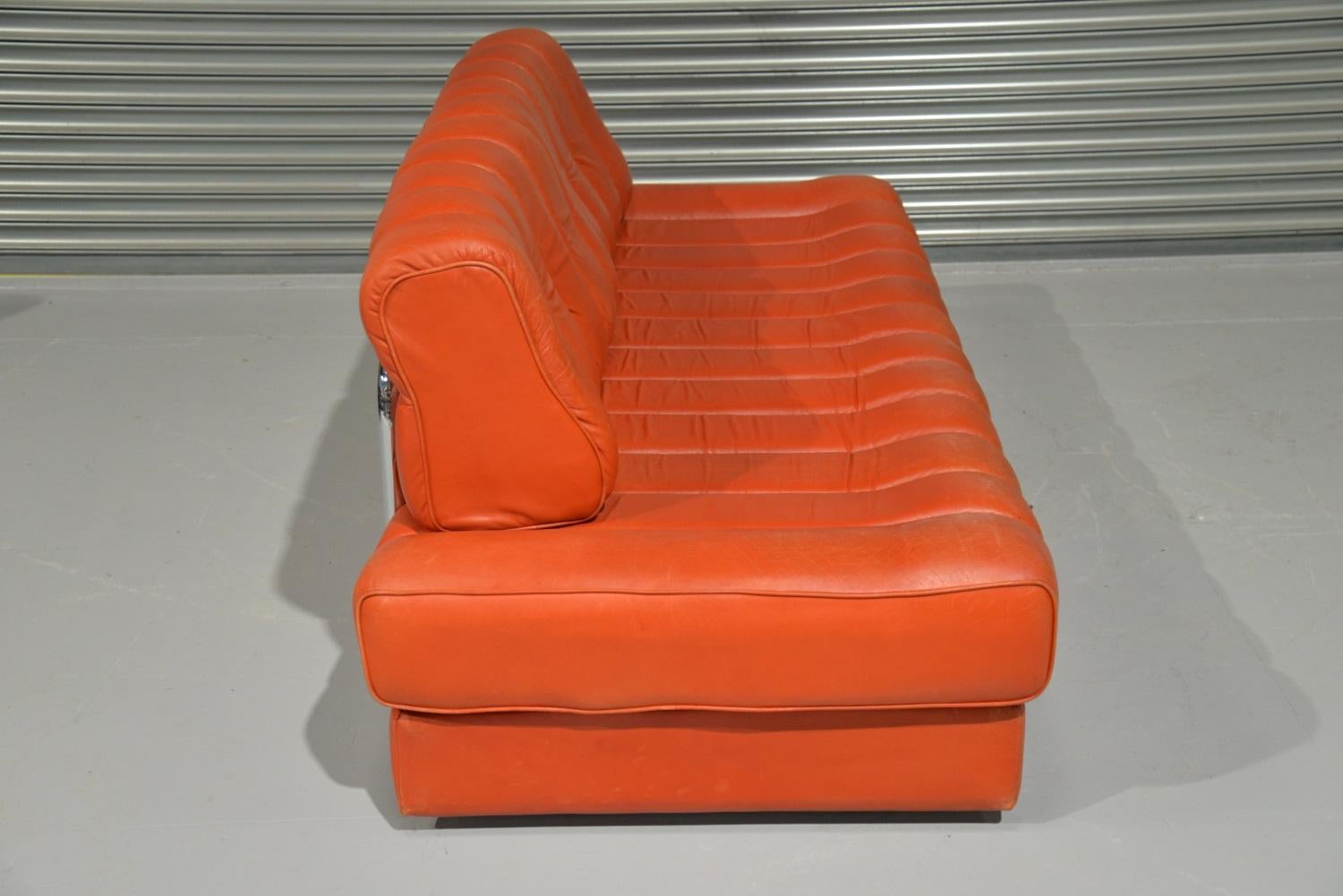 Leather Vintage de Sede DS 85 Daybed and Sofa and loveseat, Switzerland 1970`s  For Sale
