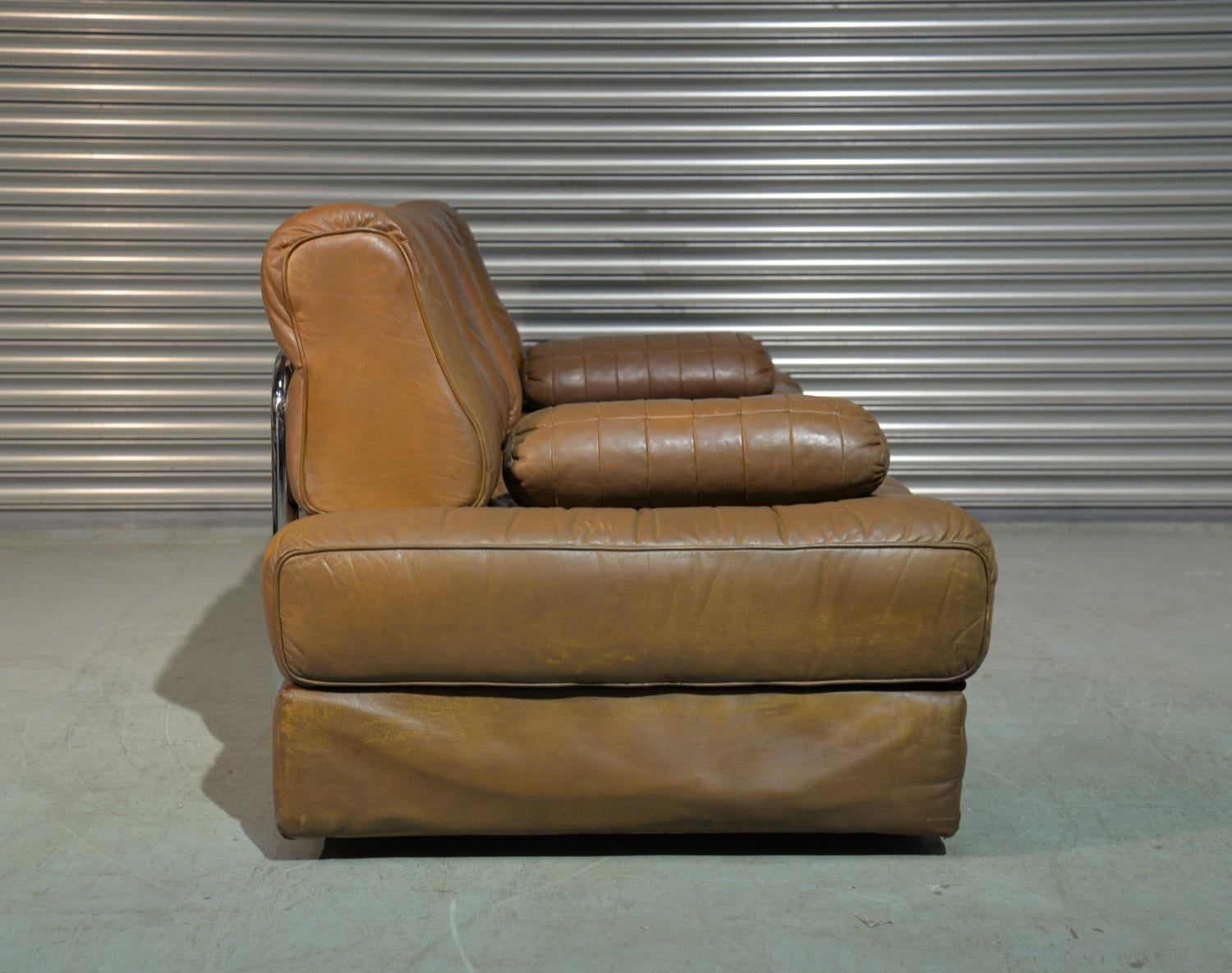 Vintage de Sede DS 85 Leather Sofa, Daybed and Loveseat, Switzerland 1960s For Sale 2