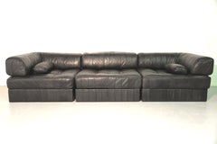Vintage De Sede Ds 88 Patchwork Leather Sofa and Daybed, Switzerland 1960s