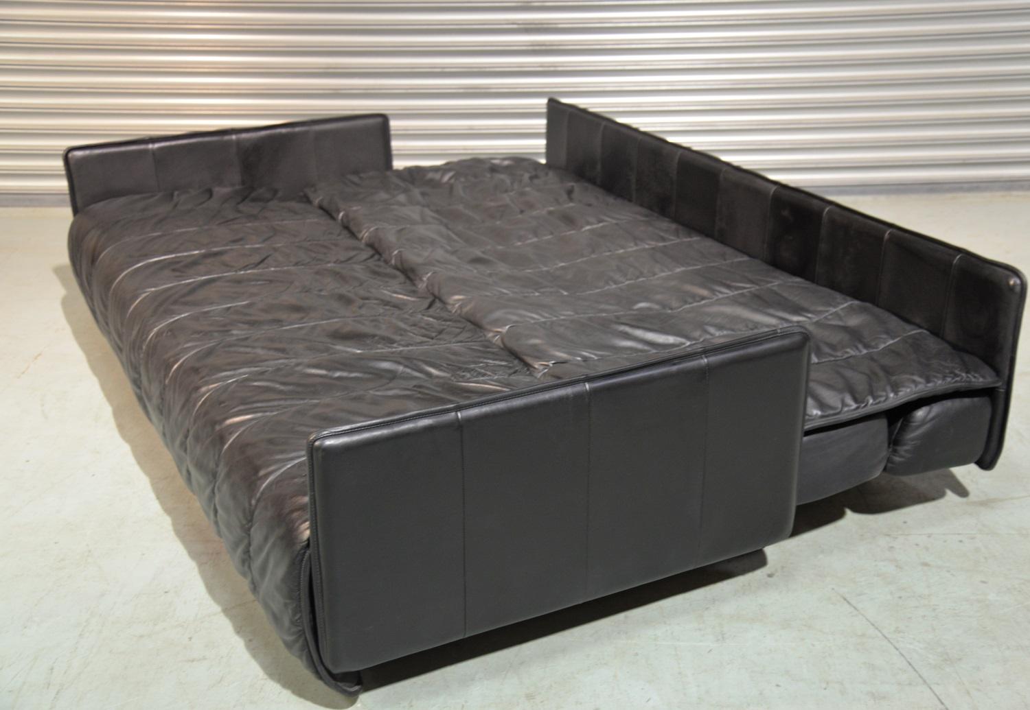 Vintage Swiss De Sede Patchwork Leather Sofa / Daybed, 1970s For Sale 6