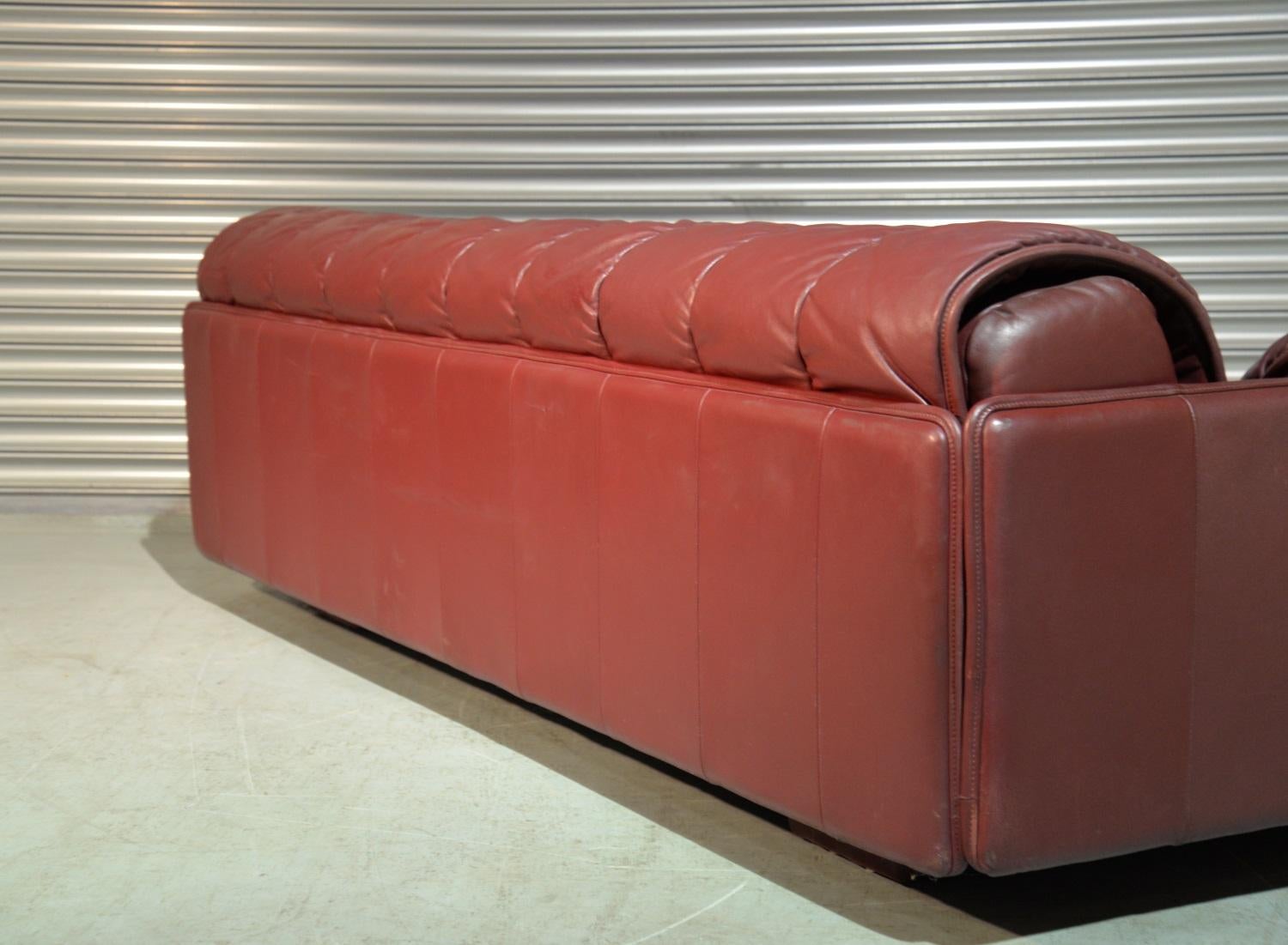 Late 20th Century Vintage De Sede Patchwork Leather Sofa / Daybed, Switzerland 1970`s For Sale
