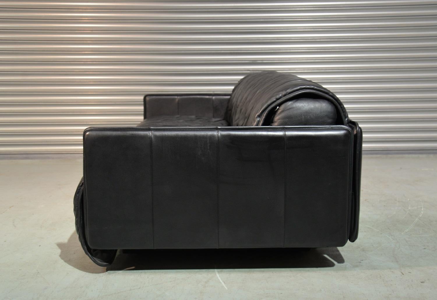 Vintage Swiss De Sede Patchwork Leather Sofa / Daybed, 1970s For Sale 2