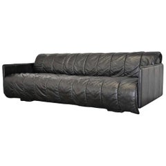 Vintage Swiss De Sede Patchwork Leather Sofa / Daybed, 1970s