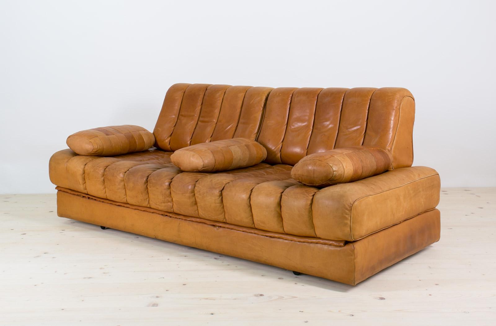 Vintage Swiss De Sede Sofa Bed from the 1960s, model DS 85 In Good Condition In Wrocław, Poland