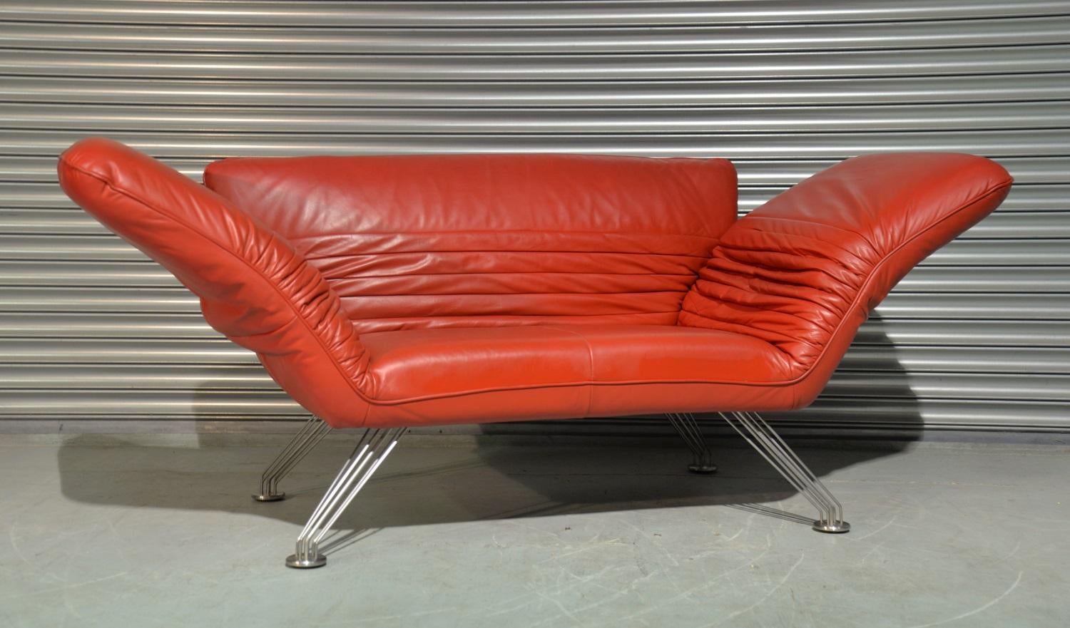 Mid-Century Modern Vintage Swiss De Sede Sofa or Chaise Longue by Winfried Totzek, Switzerland 1988 For Sale