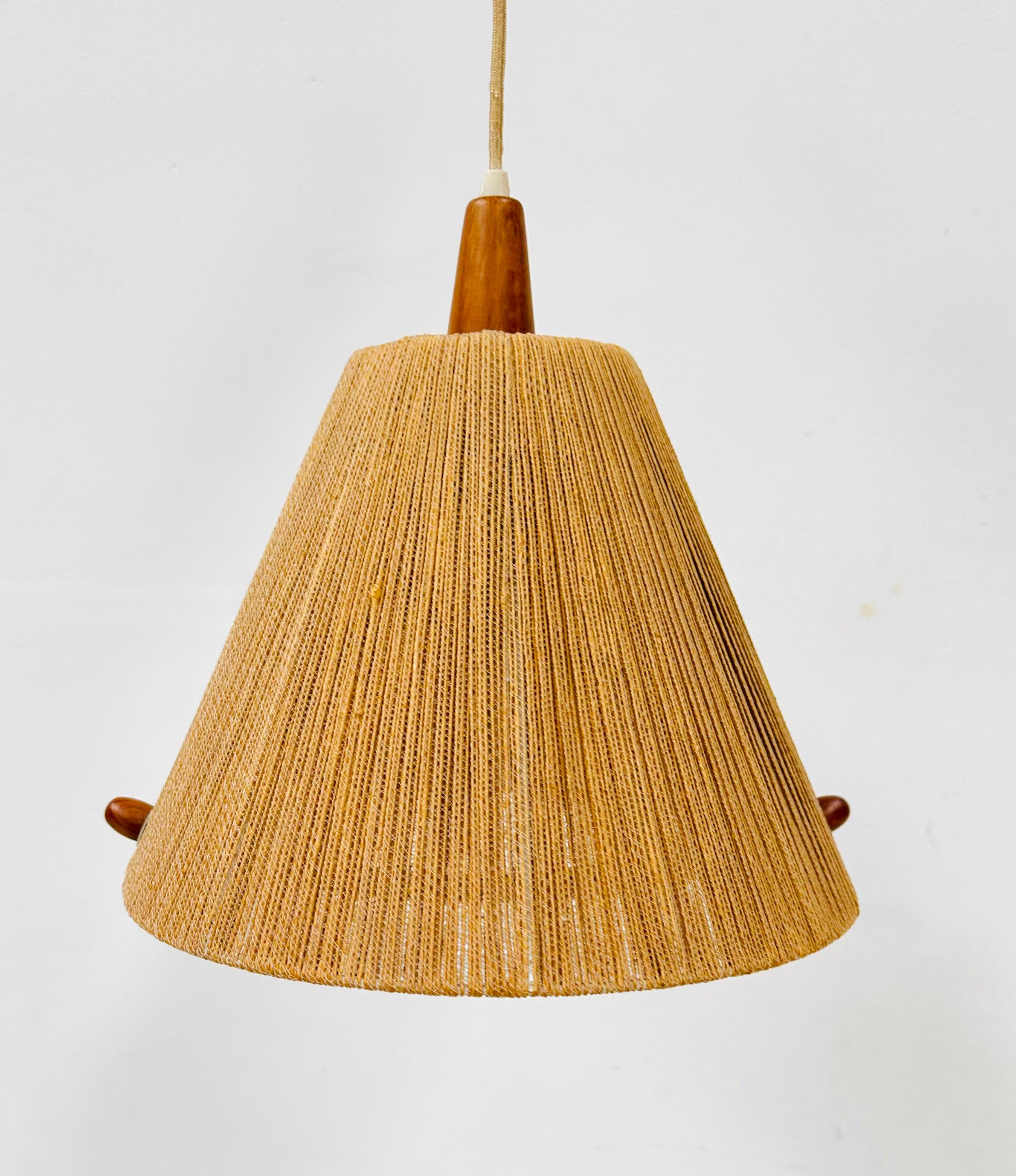 Late 20th Century Vintage Swiss Extensible Hanging Lamp by Temde Leuchten type 342, 1970s. For Sale