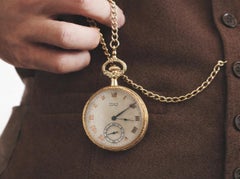 Vintage Swiss Gruen Veri Thin 14k Yellow Gold 17j 46mm Open Face Pocket Watch