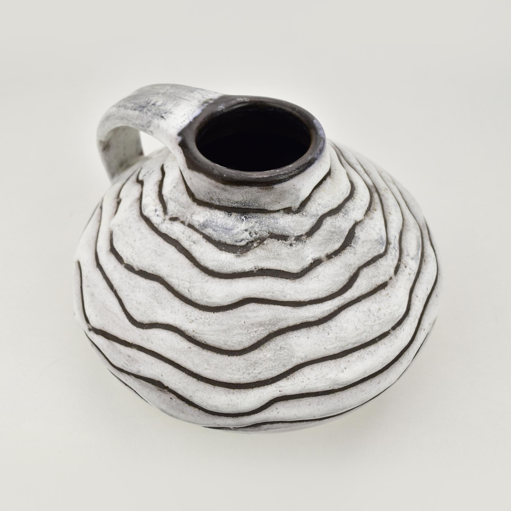 Smaltato Vaso d'epoca svizzero Gustav Sporri Studio Pottery per Ziegler Schaffhausen in vendita