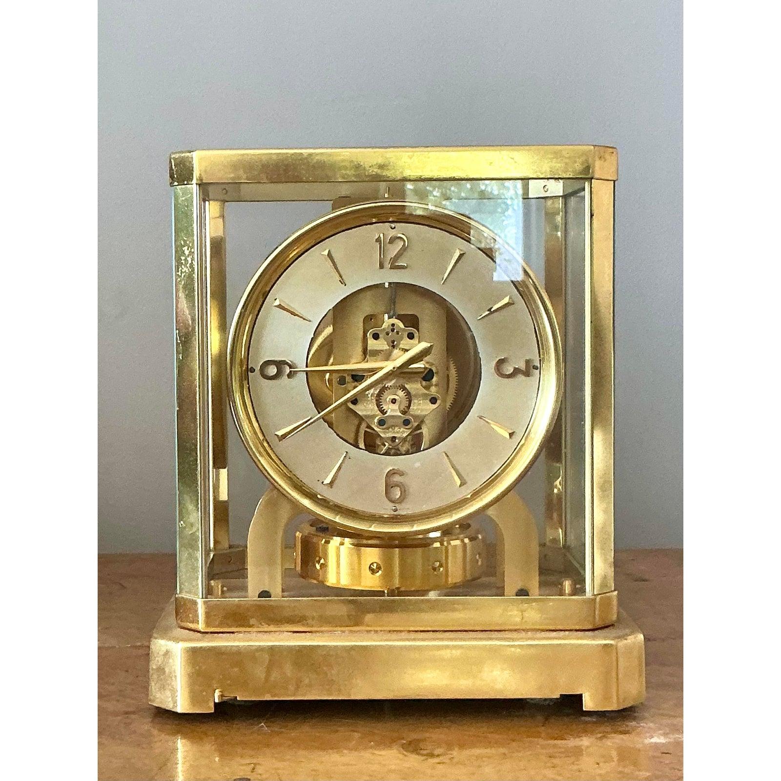 Orologio svizzero d'epoca in ottone LeCoultere in vendita 3