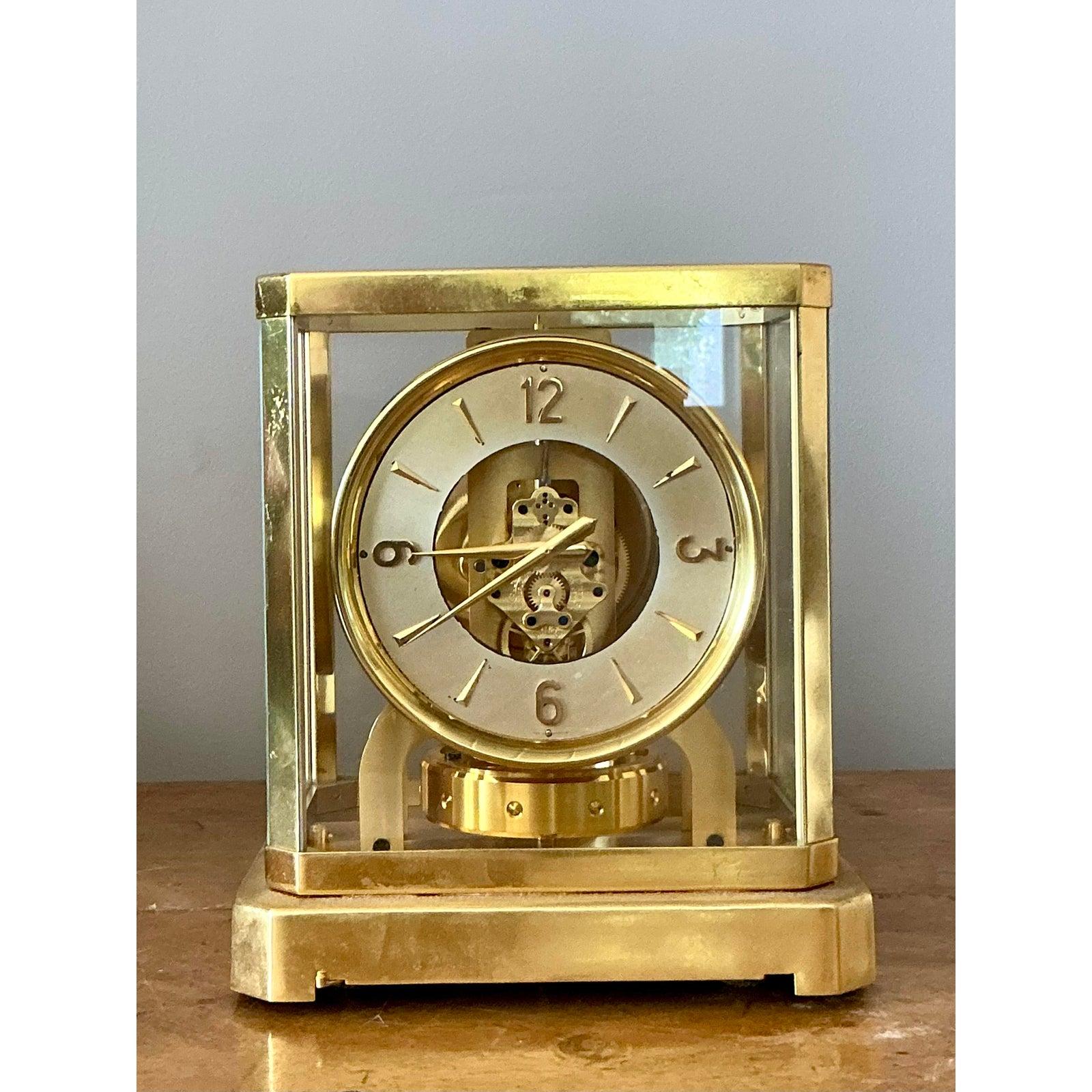 XX secolo Orologio svizzero d'epoca in ottone LeCoultere in vendita