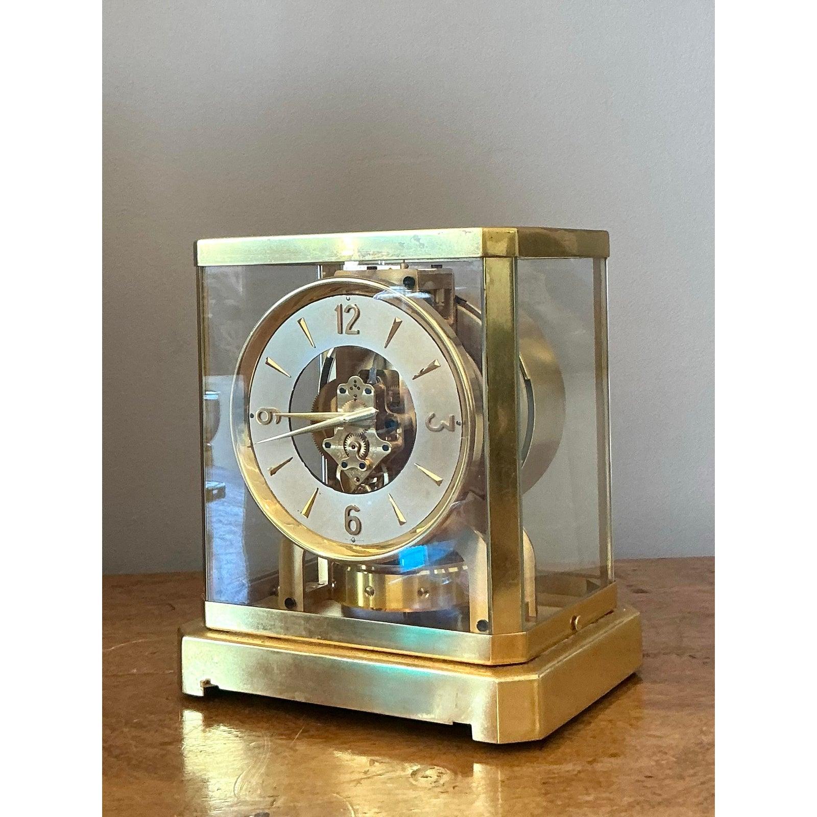 Orologio svizzero d'epoca in ottone LeCoultere in vendita 2