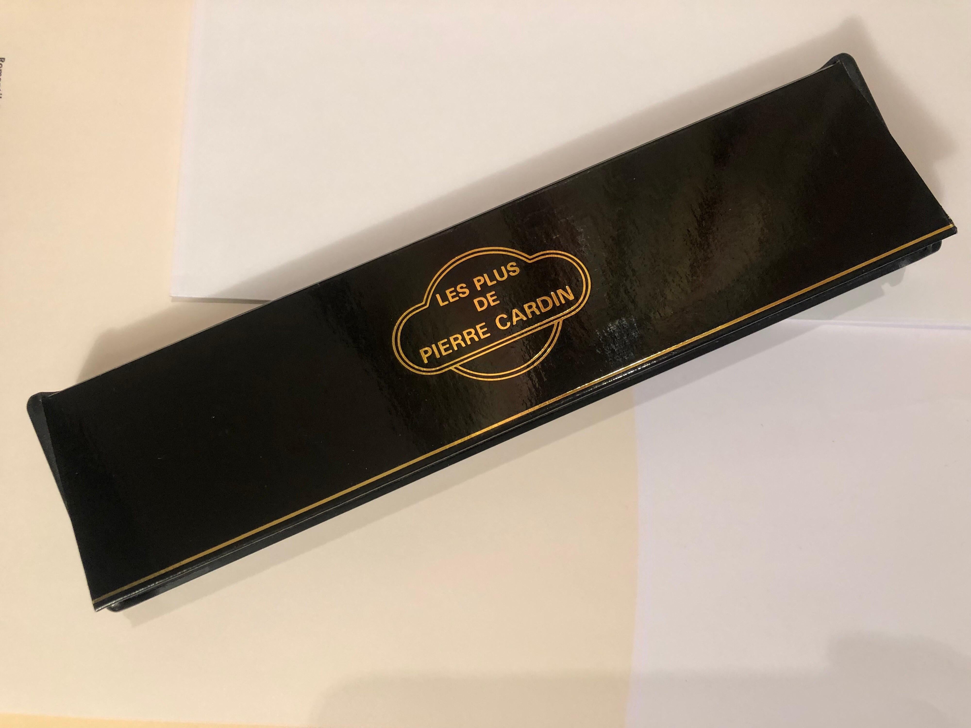 Vintage Swiss Made Pierre Cardin Füllfederhalter Brief Messer Gold Tone (Moderne der Mitte des Jahrhunderts)