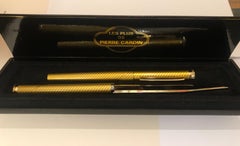 Vintage Swiss Made Pierre Cardin Fountain Pen Letter Knife Gold Tone