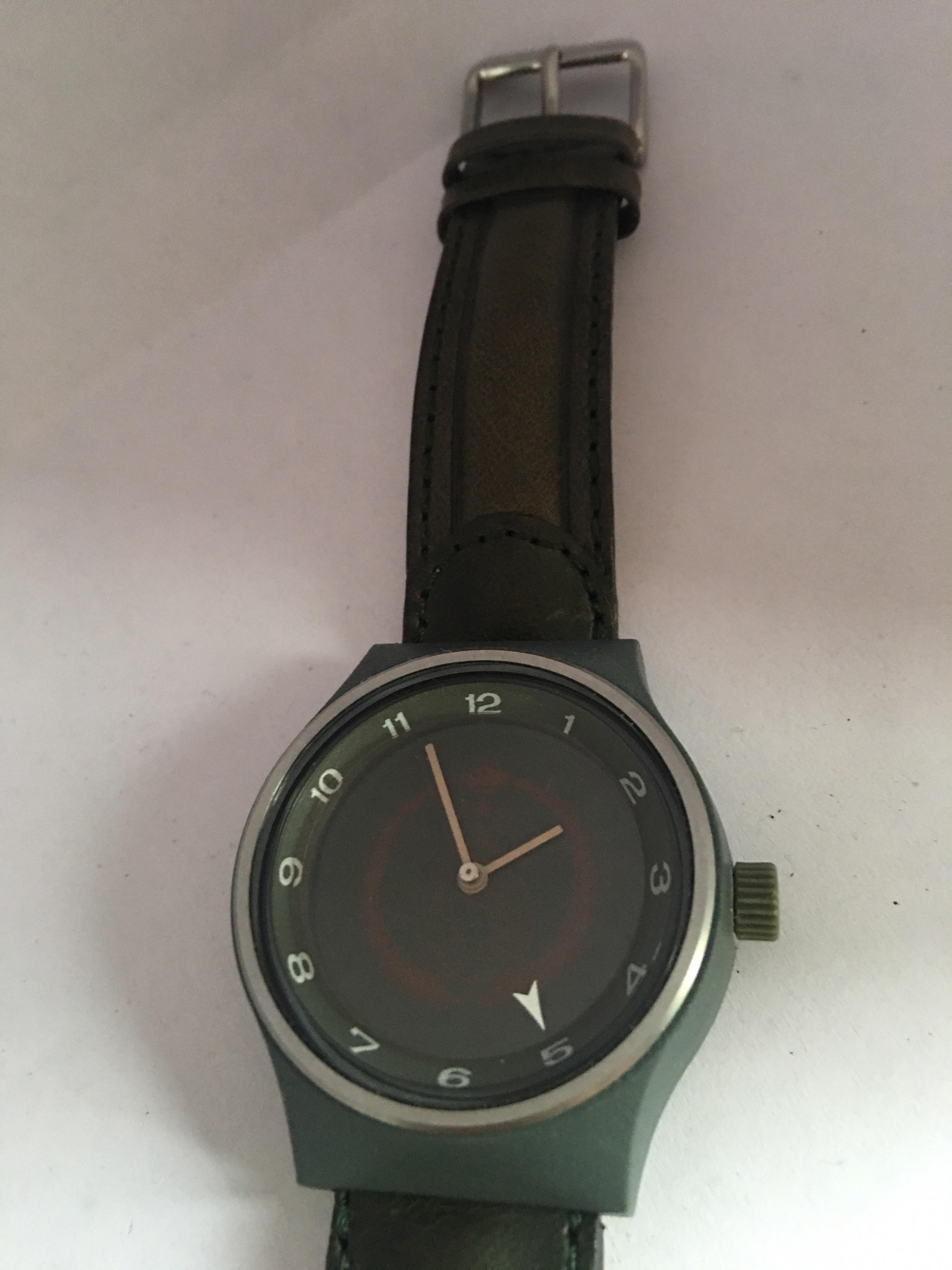 Vintage Swiss Mechanical Mystery Dial Watch 4