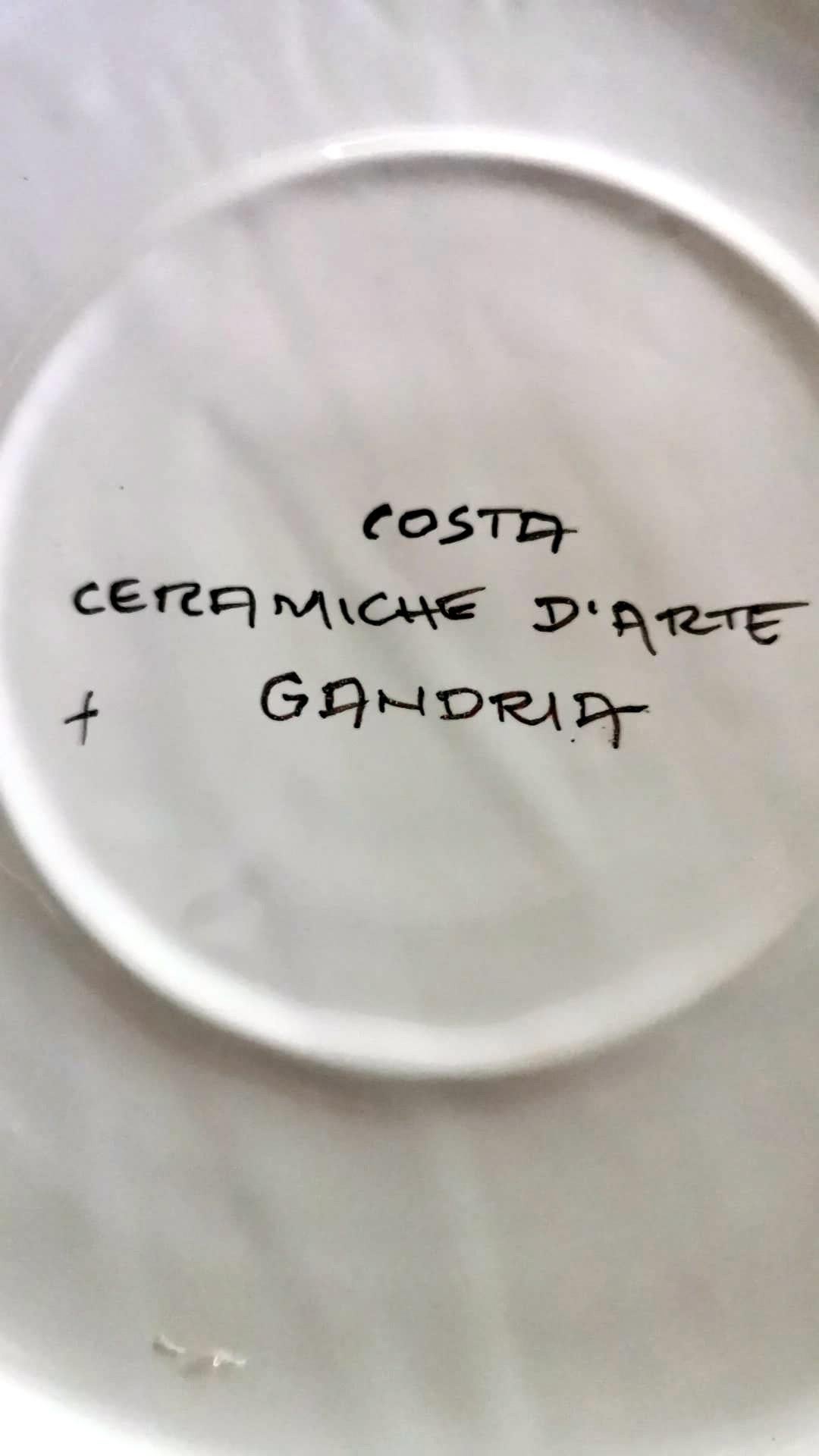 Assiette suisse vintage unique par «osta Ceramiche d'Arte » en vente 9