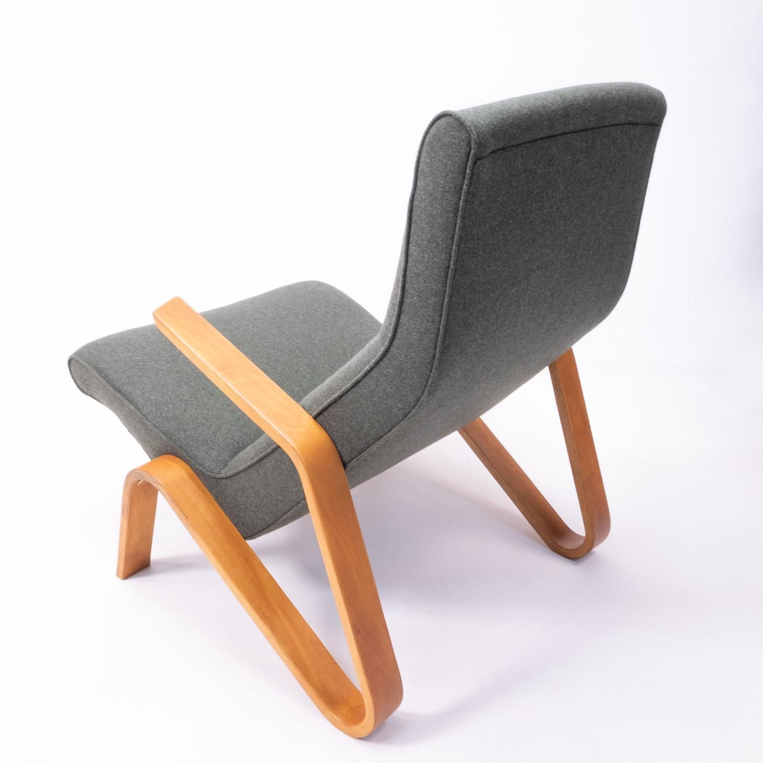 Vintage Swiss Production Grasshopper Chair by Eero Saarinen for Knoll, 1950s In Good Condition For Sale In Renens, CH