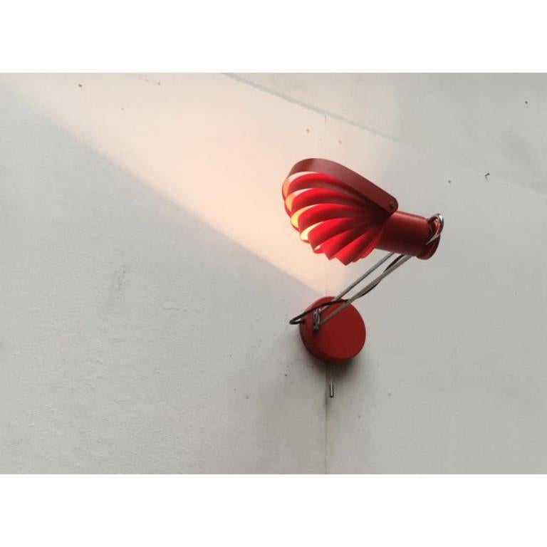 Vintage Swiss Space Age Visier Sconce by E. R. Nele for Temde, 1970s For Sale 1