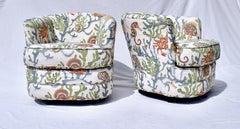 Vintage Swivel Barrel Chairs
