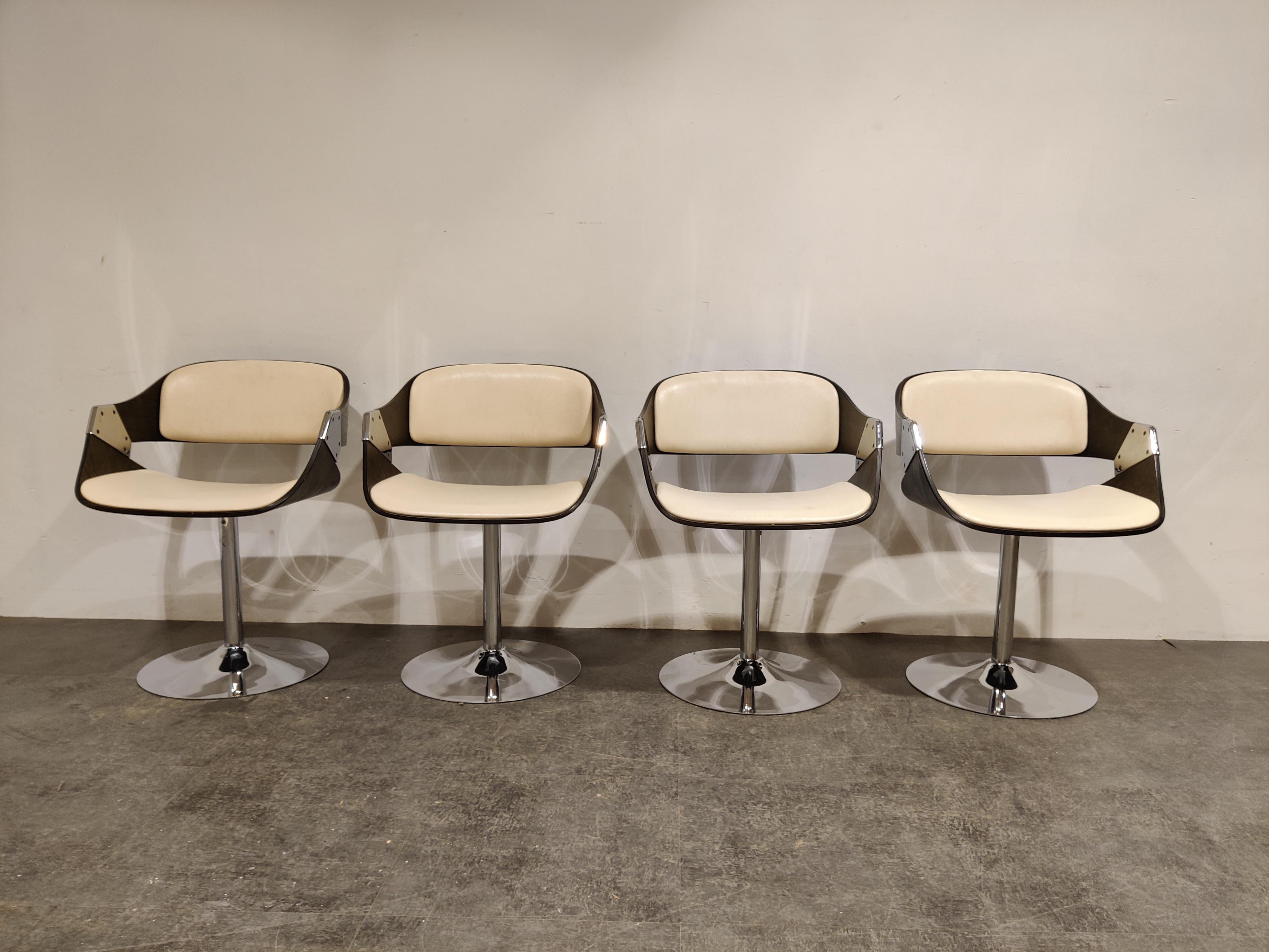 Mid-Century Modern Vintage Swivel Chairs by Rudi Verelst, 1970s