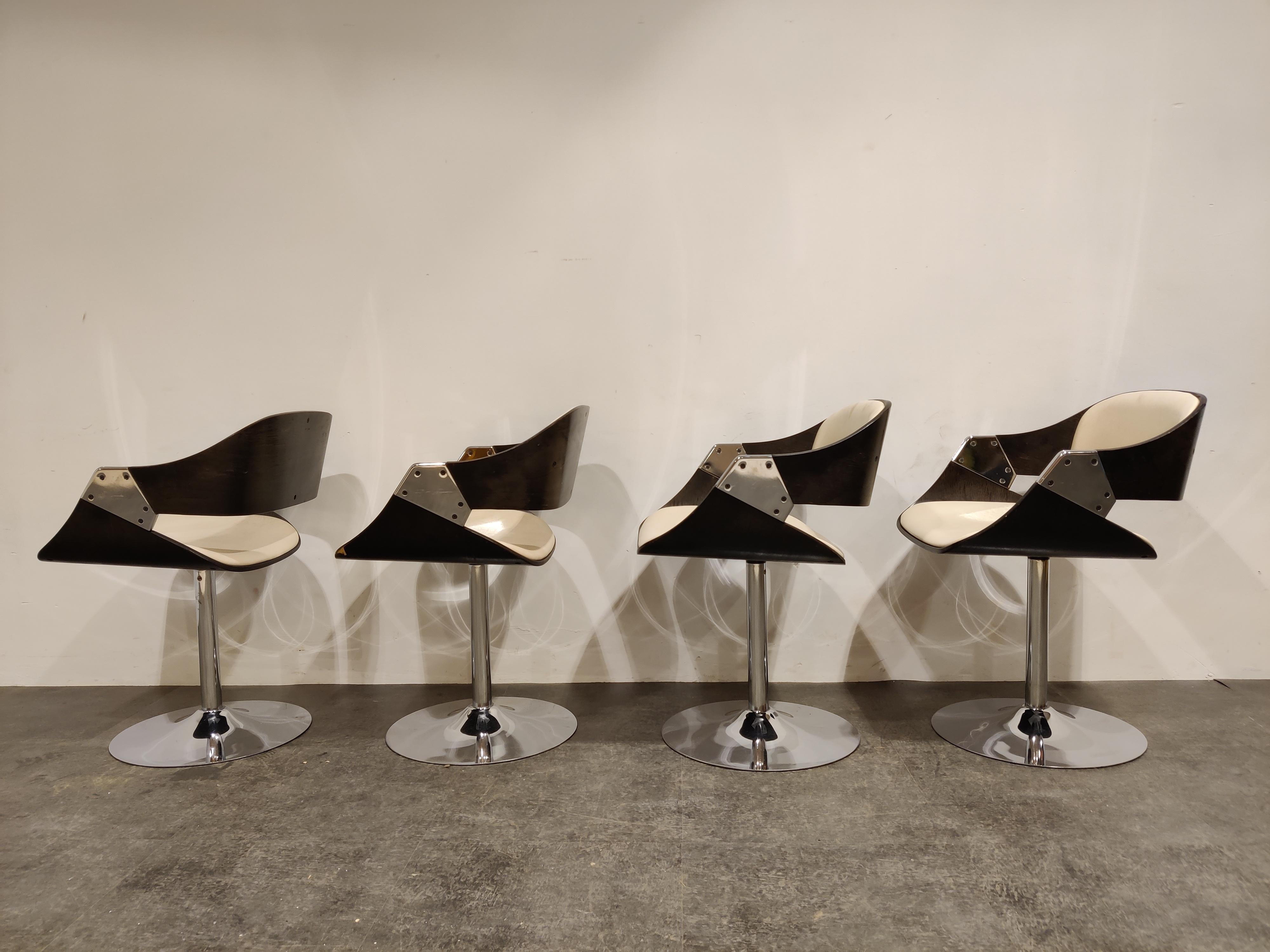 Belgian Vintage Swivel Chairs by Rudi Verelst, 1970s
