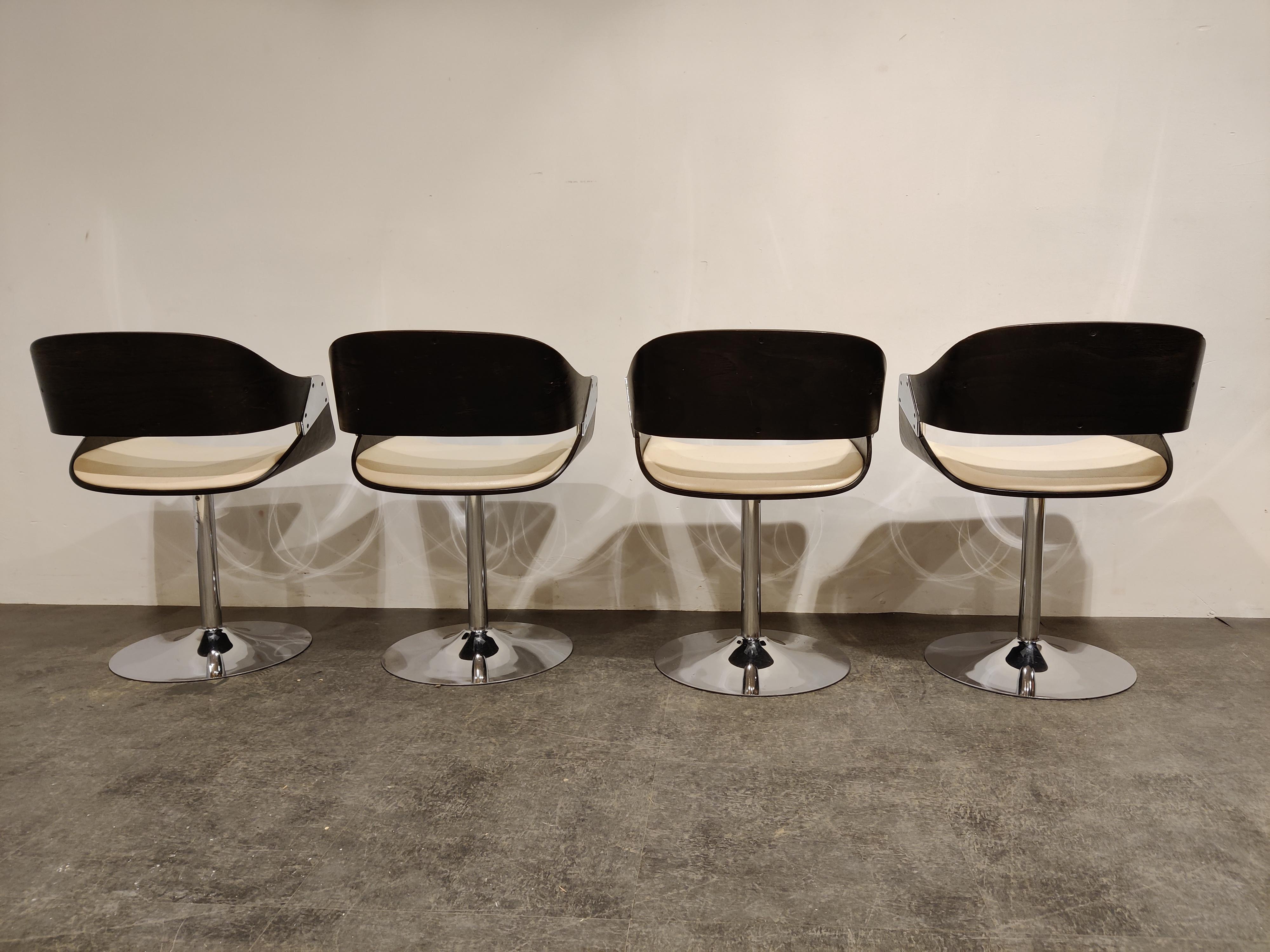 Vintage Swivel Chairs by Rudi Verelst, 1970s In Good Condition In HEVERLEE, BE