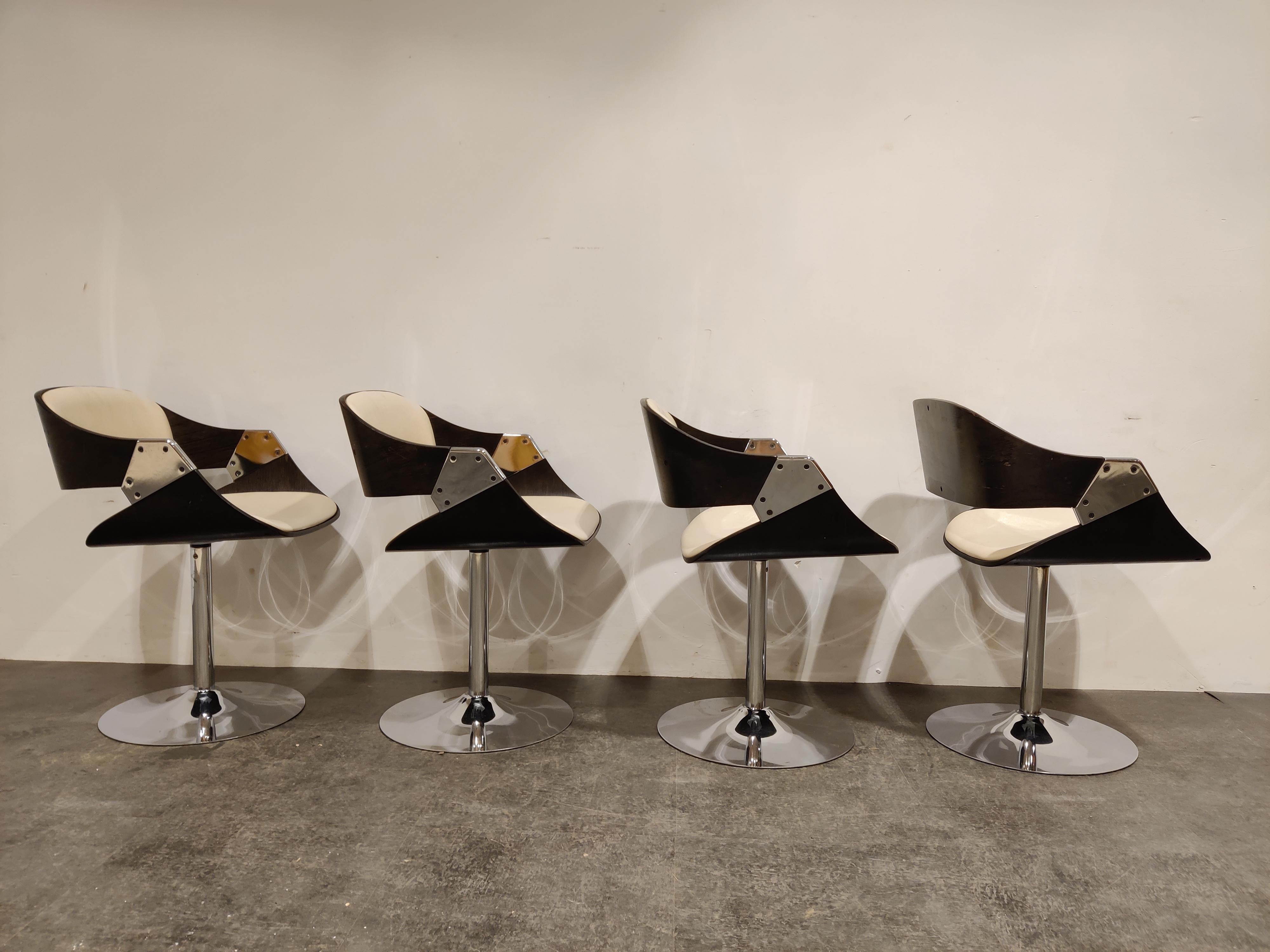 Late 20th Century Vintage Swivel Chairs by Rudi Verelst, 1970s