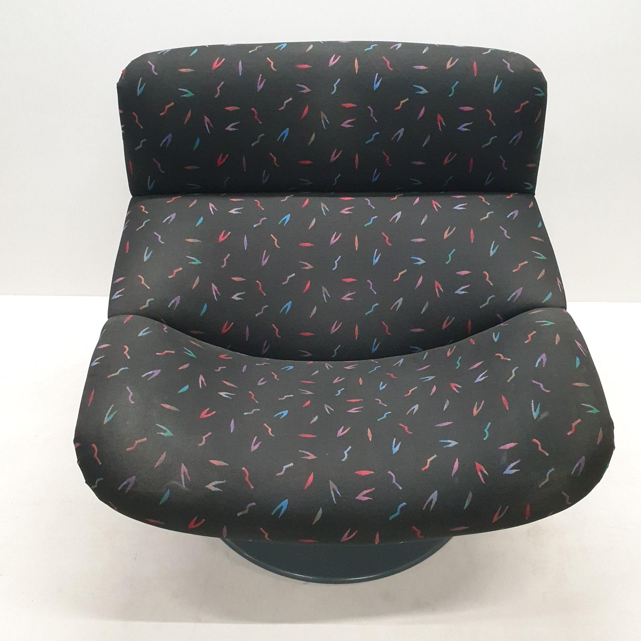 Vintage Swivel Lounge Chair F518 by Geoffrey Harcourt for Artifort, 1979 For Sale 2