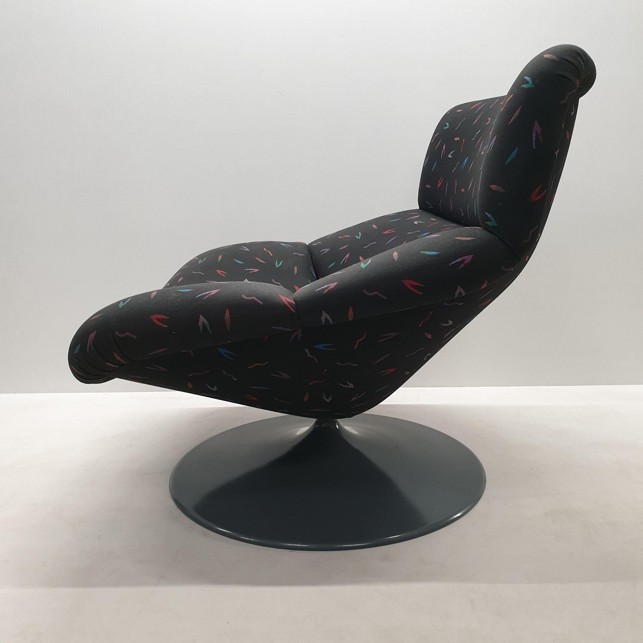 Vintage Swivel Lounge Chair F518 by Geoffrey Harcourt for Artifort, 1979 For Sale 4