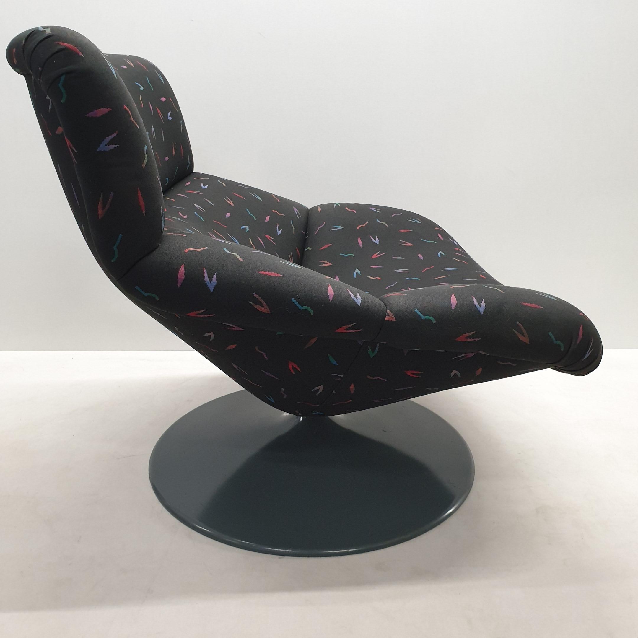 Vintage Swivel Lounge Chair F518 by Geoffrey Harcourt for Artifort, 1979 For Sale 5
