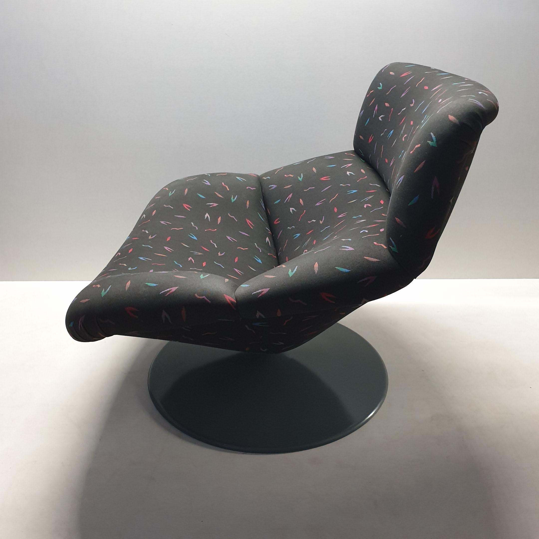 Lacquered Vintage Swivel Lounge Chair F518 by Geoffrey Harcourt for Artifort, 1979 For Sale