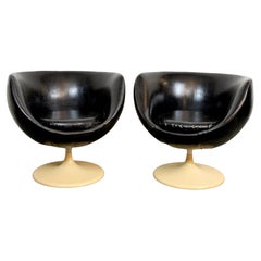 Vintage Swivel Pod Chairs by Joe Colombo for Lusch Erzeugnis Germany