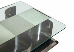 Vintage Swivel Table by François Monnet, 1970s