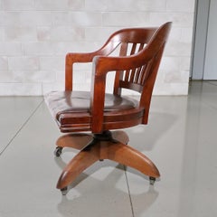 Vintage Swivel Tilt Desk Chair by Gunlocke