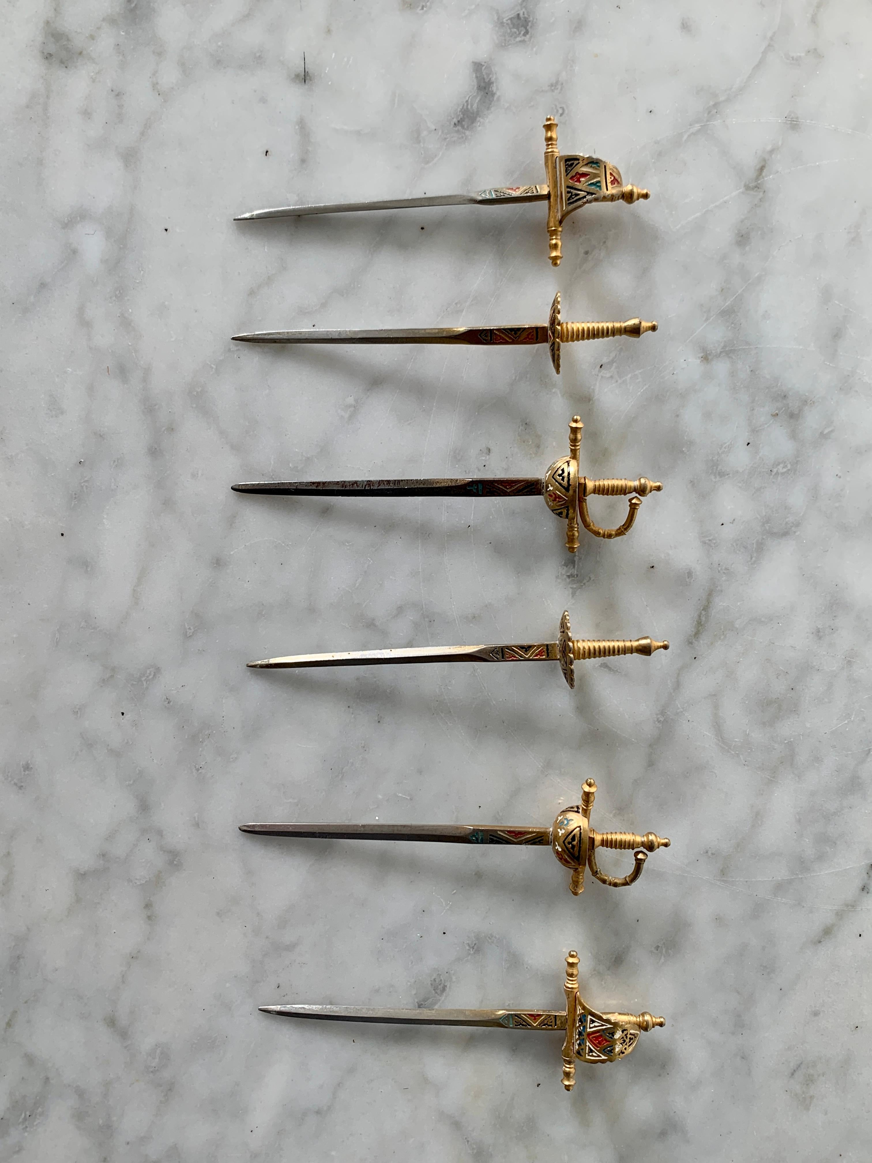 American Vintage Sword Cocktail Picks, Circa 1960s