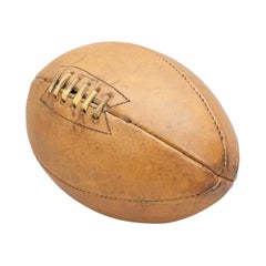 Vintage Sykes Rugby Ball, Perfection in Leather