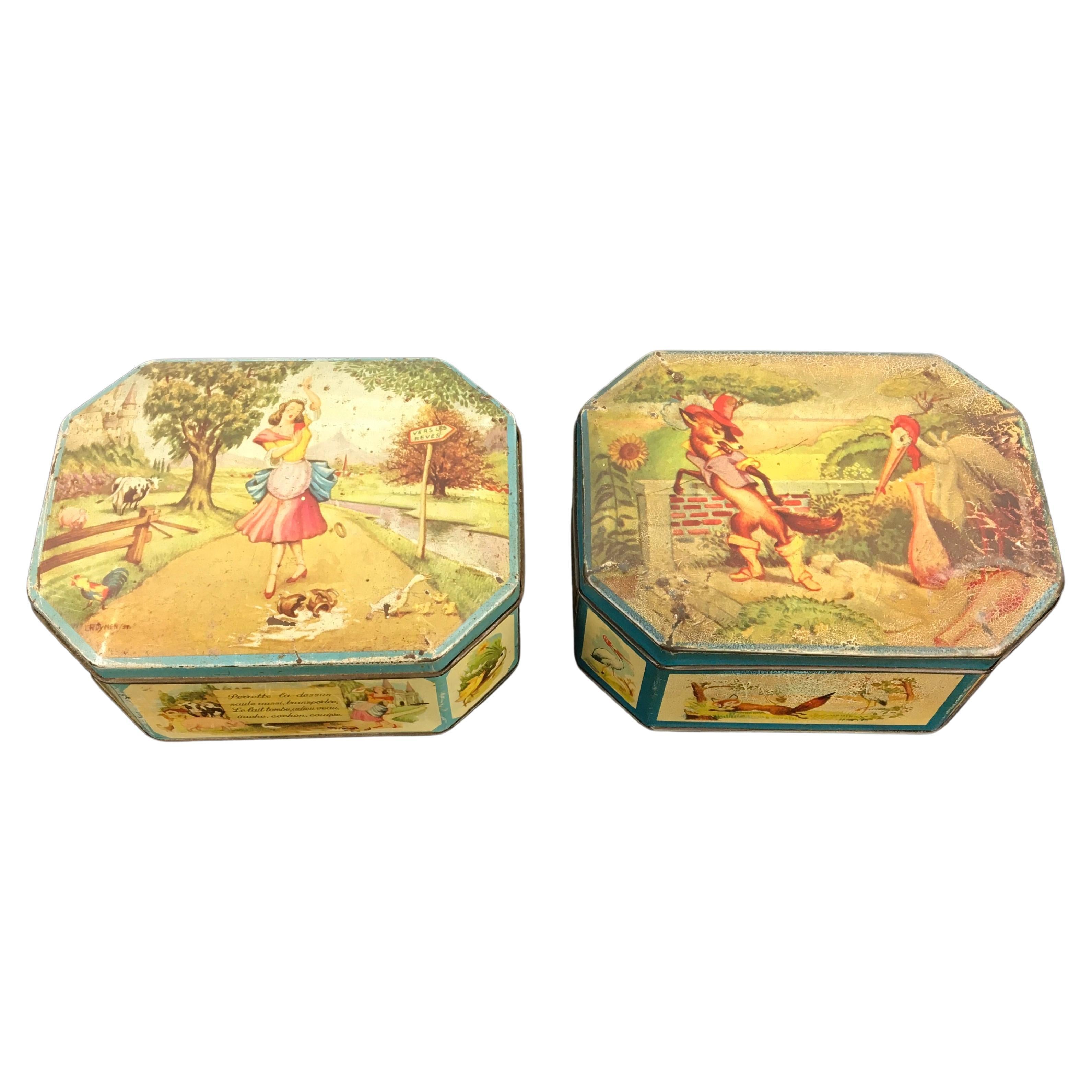 Vintage Syrup Tins, great as gift boxes For Sale