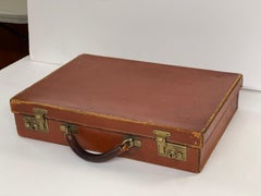 Signed T. Anthony Vintage Leather Briefcase Made in England